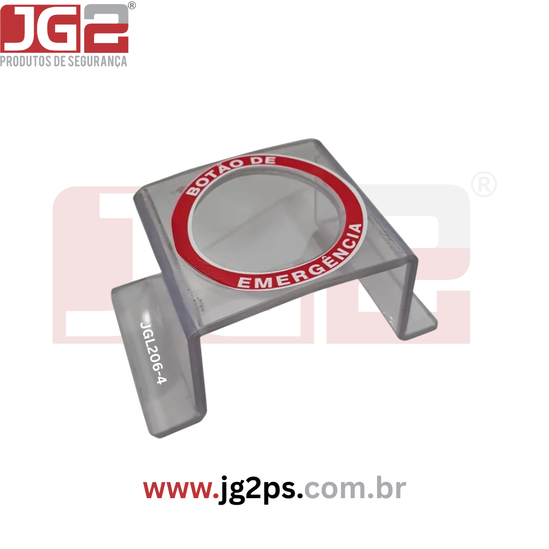 Dispositivo Anti-Esbarro para Botão Emergencial em Policarbonato de Ø30mm JGL206-4