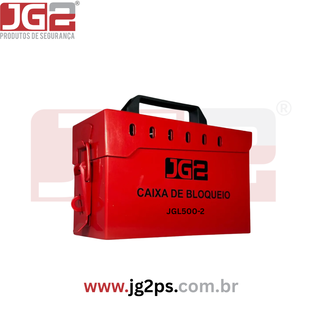 Caixa de Bloqueio em Grupo com 12 Furos em Aço JGL500-2