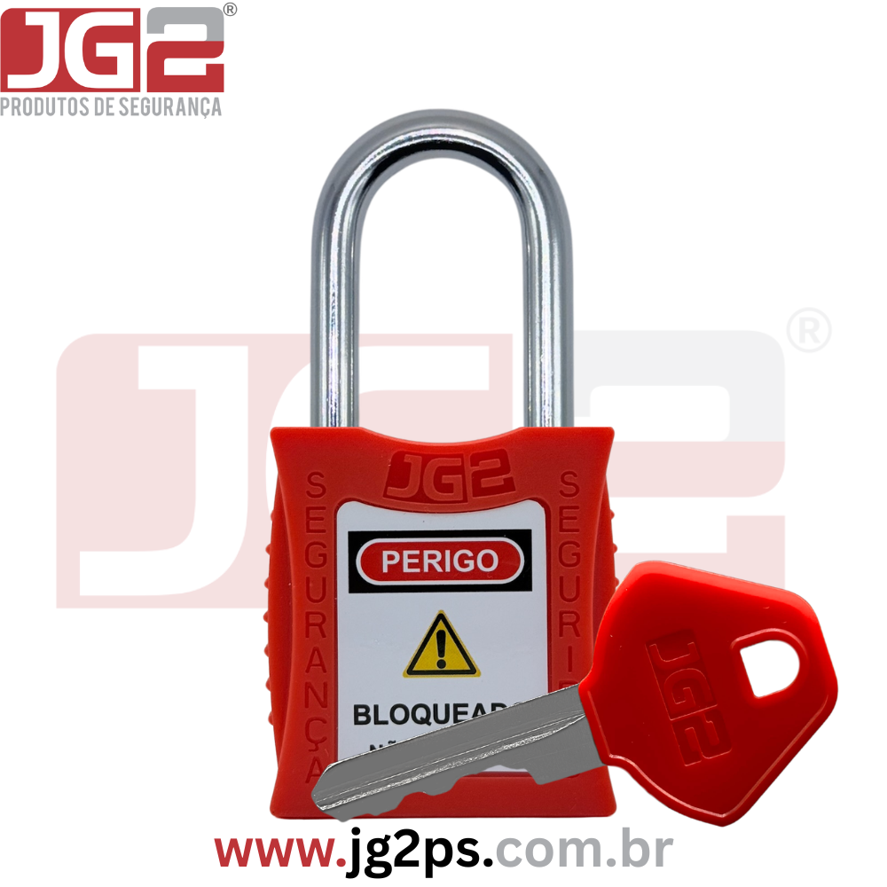 Cadeado de Bloqueio com Haste em Aço Inox Ø6,3 mm x 38 mm (1.1/2")